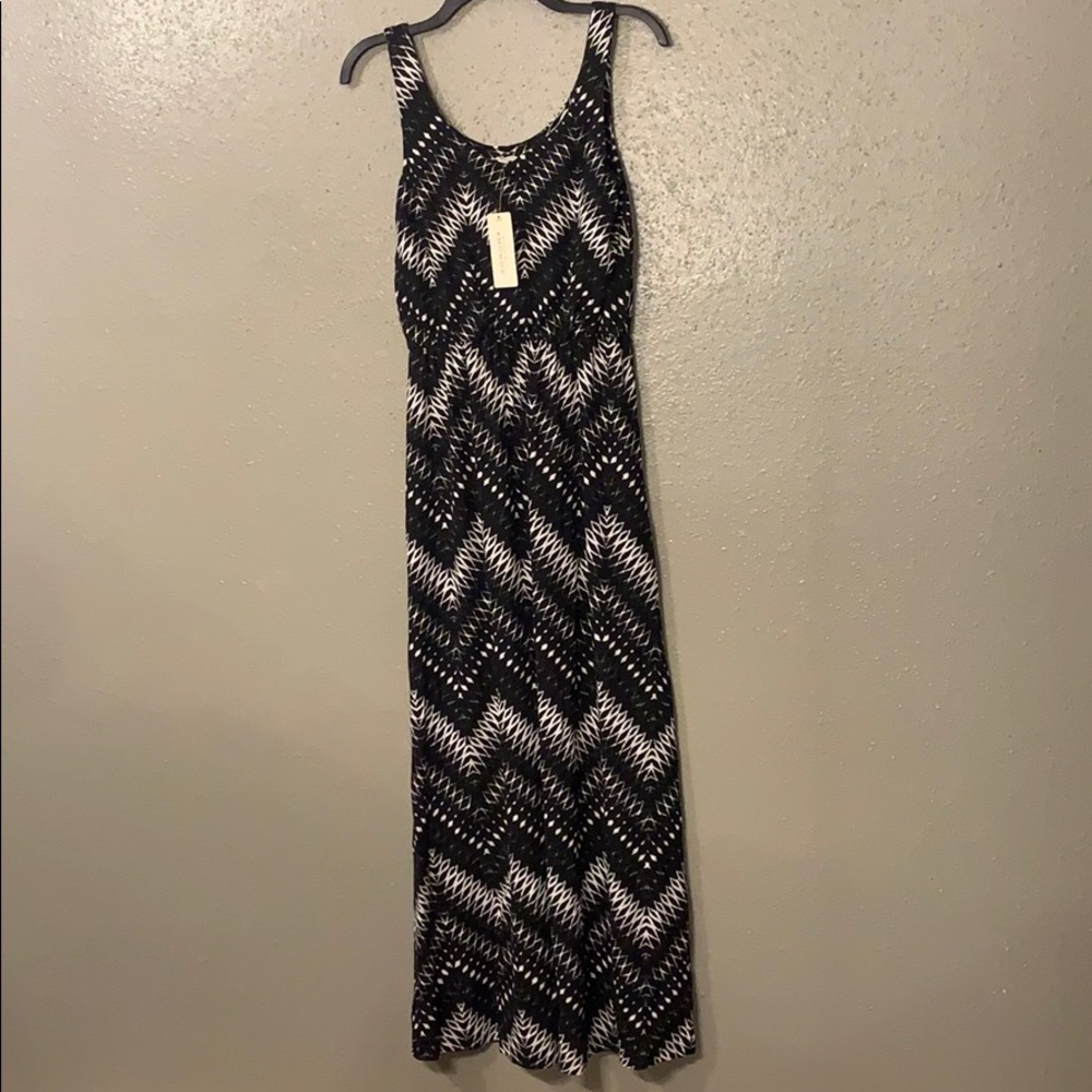 Sonoma Maxi Dress Black and White Chevron